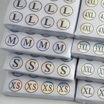 Clothing Size Stickers, Size Stickers, Size Labels, Small Stickers, Clothing Size Round Sticker Labels, Tshirt XS S M L XL 2XL 3XL 4XL