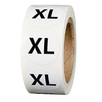 Clothing Size Stickers, Size Labels, Size Stickers, Small Stickers, Clothing Size Round Sticker Labels, T-Shirt XS S M L XL XXL 3XL