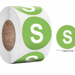 Clothing Size Stickers, Size Labels, Size Stickers, Colorful Small Stickers, Clothing Size Round Sticker Labels, T-shirt XS S M L XL XXL