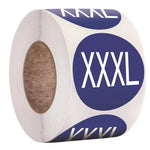 Clothing Size Stickers, Size Labels, Size Stickers, Colorful Small Stickers, Clothing Size Round Sticker Labels, T-shirt XS S M L XL XXL