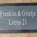 Personalized Address Plaque - Modern House Number Sign - Custom House Number Plaque - Housewarming Gift - Outdoor Street Address Porch Sign