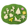 Christmas Mold - Christmas Tree Snowflake Reindeer Bells Santa Sledge Silicone Mould - Fondant Cake Chocolate Resin Clay Sugarcraft Decor