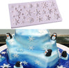 Christmas Mold - Snowflake Silicone Mould - Fondant Cake Chocolate Resin Clay Sugarcraft Decor - Winter Holiday Cupcake Decoration Oreos