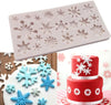 Christmas Mold - Snowflake Silicone Mould - Fondant Cake Chocolate Resin Clay Sugarcraft Decor - Winter Holiday Cupcake Decoration Oreos