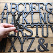 Black Metal Letters, Modern House Numbers, Metal Numbers, House Letter, Personalized Home Decor Letter, Wall Decor for Signs, Restaurant
