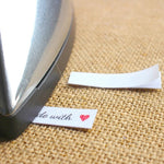 160 Pcs Iron On Labels - Custom Clothing Fabric Label Name Tag Handmade Design -Personalized Iron on Tags - Daycare Name Labels School Camps