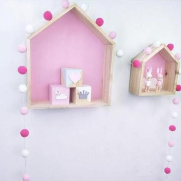 Felt Ball Garland, Pom Pom Garland, Nursery Decor, Bunting Banner, Party Decor,  Playroom Decor, Birthday Banner, Kids Room Baby Shower