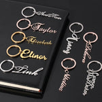 Custom Keyring, Personalized Name Keychain, Your Name Keychain, Stainless Steel Keychain, Durable Metal Key Chain, Nametag Luggage Tag