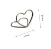 20 Pcs Wedding Place Card Holder - Metal Photo Clips -  Romantic Heart Shape - Desktop Decor Table Number Stand Name Clips - Message Clips