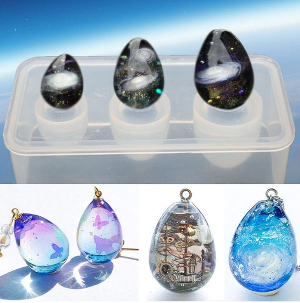 Egg Silicone Mold Epoxy Resin Mold - Jewelry Making Craft DIY - Soap Wax Mould