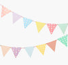 Rainbow Garland Flag Bunting Ombre Rainbow Color Fabric Banner, Solid Cloth Pennants, Wedding, Baby Nursery Decor, Boho Birthday Party
