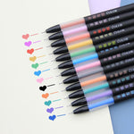 12 Pcs Colorful Art Craft Gel Pens, Rainbow Fine Tip Gel Pens Set, Drawing Pens, Lettering Pen Calligraphy Multicolor Pens, School Supplies