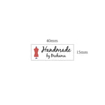 112 Pcs Iron On Labels - Custom Clothing Fabric Label Name Tag Handmade Design -Personalized Iron on Tags - Daycare Name Labels School Camps