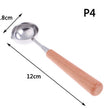 Wax Melting Spoon for Wax Seal Stamp - Wooden Handle Wax Spoon - Wax Seal Spoon - Wax Spoon - Spoon with Spout - Large Wax Melter Supplies