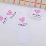 Personalized Clothing Labels -  Custom Fabric Sew in Labels - Sew on Labels - Cloth Tags for Clothes - Fold Over Cloth Labels for Handmade