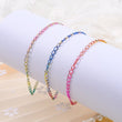 Rainbow Jewelry Chain - 1.5 mm  2.5 mm - Wholesale Flat Cable Chain - Oval Link Chains - Jewelry Making Supplies Findings Necklace Bracelet