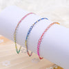 Rainbow Jewelry Chain - 1.5 mm  2.5 mm - Wholesale Flat Cable Chain - Oval Link Chains - Jewelry Making Supplies Findings Necklace Bracelet