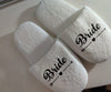 Custom Bride Bridesmaid Slippers Fluffy | Personalized Bridesmaid Gifts | Bachelorette Party | Wedding Gifts | Bridal Shower | Indoor Shoes