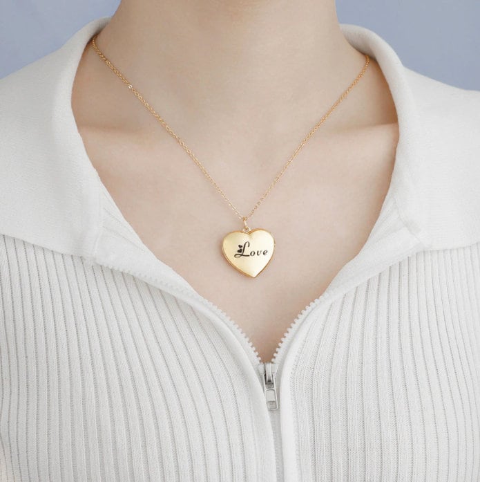 Personalised Message Locket Necklace | Posh Totty Designs