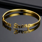 Personalized Two Name Bangle - Custom Name Bracelet - Personalized Bangle - Bridesmaid Gift Wedding Gift Christmas Gift for Girlfriend Wife
