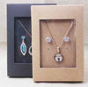 Kraft Jewelry Boxes, Paper Boxes Earring Card Necklace Card, Small Packaging Boxes For Earring Necklace Ring, Bulk Wholesale Gift Box