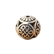 Round Spacer Beads -  Metal Spacer Beads - Silver Spacers -Jewelry Supplies - Craft Supplies - Hollow Flower Beads - Antique Vintage Design