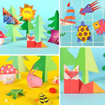 Animal Origami Paper - Assorted Washi Paper for Scrapbook - Yuzen Paper - Chiyogami Paper - Craft Art Folding DIY Project, Gift Idea