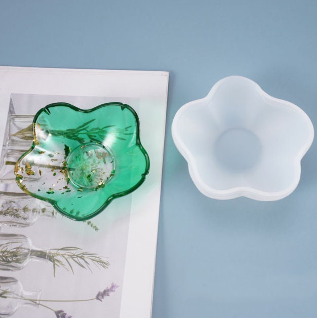 Flower Plate Resin Mold, Epoxy Resin Casting Irregular Mold for Fruit Plate, Jewelry Dish, Potted Plant Stand, Silicone Large Tray Molds