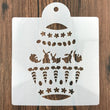 Christmas Holiday Stencil - Reusable Santa Tree Moose Bear Reindeer Stencil - Christmas Decor, Art Stencil, Painting DIY Christmas Wood Sign