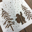 Christmas Holiday Stencil - Reusable Santa Tree Moose Bear Reindeer Stencil - Christmas Decor, Art Stencil, Painting DIY Christmas Wood Sign