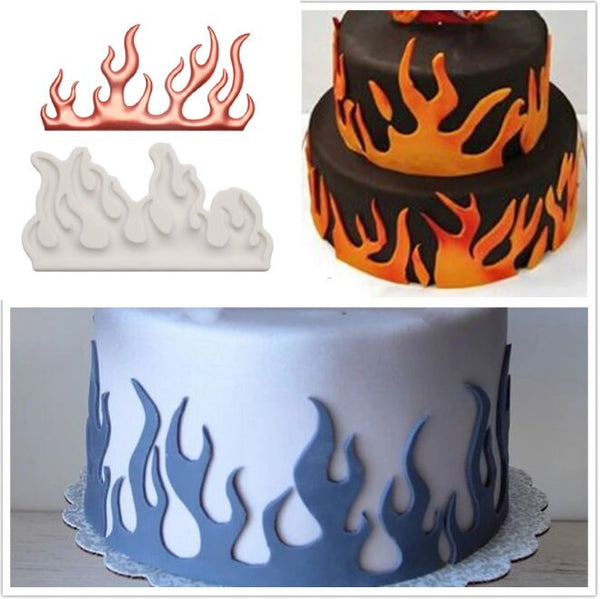 Fire Flame Cutter Set, Fire Cutter, Fire Cookie Cutter, Flames Cutter, Flame Fondant Cutter, Cake Tool, Sugarcraft, Chocolate, Fondant