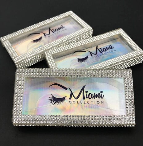 Custom Eyelash Box - Personalized Logo Lash Packaging Diamond - Empty False Eyelash Boxes - Wholesale Lash Fuschia Boxes