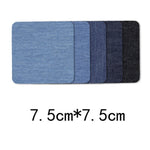Dark Blue, Light Blue or Black Denim Stretch Jean Patches Super Strong Iron On Sew On, Quilting, Applique, Sewing, Coasters, Trivets, Crafts