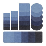 Dark Blue, Light Blue or Black Denim Stretch Jean Patches Super Strong Iron On Sew On, Quilting, Applique, Sewing, Coasters, Trivets, Crafts
