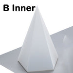 Large Pyramid Mold for Resin Silicone - Silicone Orgonite Tower Pyramid Mold - Orgone Pyramid Mold - Silicone Resin Mold - DIY Craft Supply