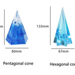 Large Pyramid Mold for Resin Silicone - Silicone Orgonite Tower Pyramid Mold - Orgone Pyramid Mold - Silicone Resin Mold - DIY Craft Supply