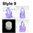 Small Crystal Coral Silicone Mold - Crystal Cluster Diamond Crystal Column Mold - Ice and Snow Mountain Fondant Mold Cake Mousse Decoration