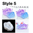 Small Crystal Coral Silicone Mold - Crystal Cluster Diamond Crystal Column Mold - Ice and Snow Mountain Fondant Mold Cake Mousse Decoration