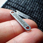 Custom Clothing Metal Tag, Personalized Laser Engraved Tag with Logo, Bag Metal Label, Custom Clothing Labels, Sewing Metal Nameplates