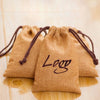 50 Pcs Custom Burlap Bags, Personalized Wedding Favor Holder Burlap Bags For Coffee, Drawstring Jute Bags Custom Your Name Or Logo Text