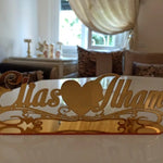 Personalized Wedding Name Sign - Custom Wedding Sign - Mr and Mrs Sign - Freestanding Table Décor Centerpiece - Surname Sign - Wedding Table