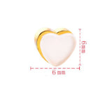 Heart Earring Backings - Earring Backs Replacements - Stoppers, Earring Nuts, Clutch, Stud - Jewelry Making Supplies - Gold Silver Rose