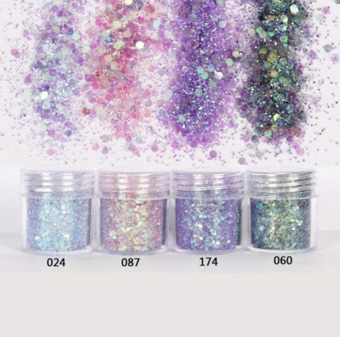Chameleon Powder, 4 Jar Powder for Epoxy Resin/Tumbler, Saturated Color Shifting Chrome Pigment Powder for Painting, Slime, Nails Glitter