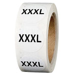 Clothing Size Stickers, Size Labels, Size Stickers, Small Stickers, Clothing Size Round Sticker Labels, T-Shirt XS S M L XL XXL 3XL