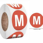 Clothing Size Stickers, Size Labels, Size Stickers, Colorful Small Stickers, Clothing Size Round Sticker Labels, T-shirt XS S M L XL XXL