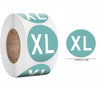 Clothing Size Stickers, Size Labels, Size Stickers, Colorful Small Stickers, Clothing Size Round Sticker Labels, T-shirt XS S M L XL XXL