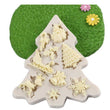 Christmas Mold - Christmas Tree Snowflake Reindeer Bells Santa Sledge Silicone Mould - Fondant Cake Chocolate Resin Clay Sugarcraft Decor