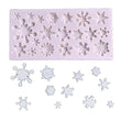 Christmas Mold - Snowflake Silicone Mould - Fondant Cake Chocolate Resin Clay Sugarcraft Decor - Winter Holiday Cupcake Decoration Oreos