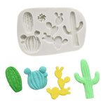 Cactus Mold, Succulent Plants Cake Decoration Mold, Fondant Mold, Silicone Chocolate Mold, Candy Mold, Resin Mold, Polymer Clay Mold