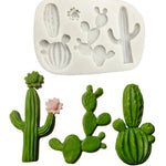 Cactus Mold, Succulent Plants Cake Decoration Mold, Fondant Mold, Silicone Chocolate Mold, Candy Mold, Resin Mold, Polymer Clay Mold